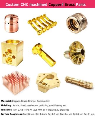 ODM Brass Machining Parts Anodizing CNC Machine For Brass Parts